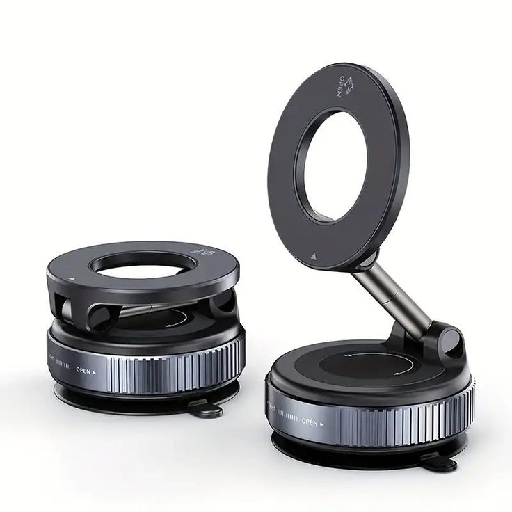 Magnetic Phone Holder with Foldable Design & Strong Vacuum Suction