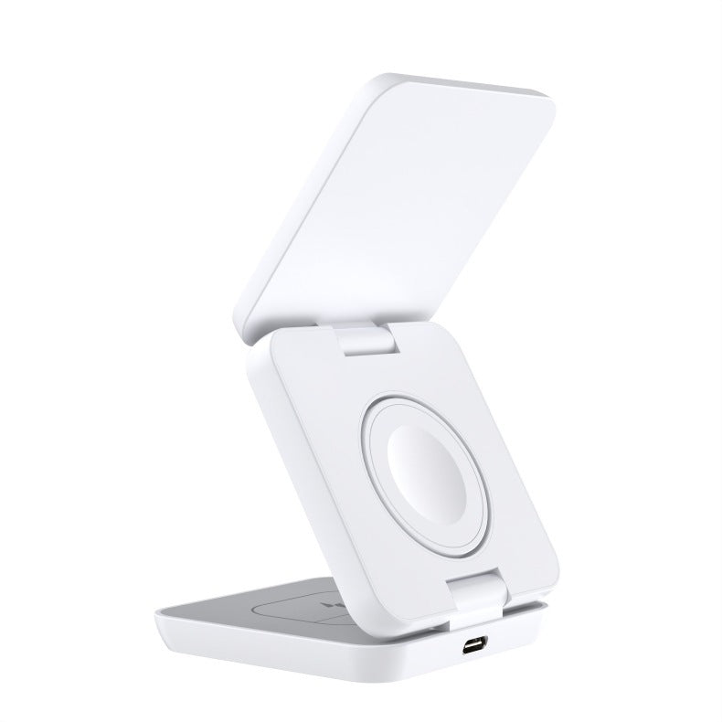 Magnetic Suction Wireless Charger & Folding Phone Holder