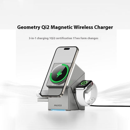 Qi2 Magnetic Touch Rotating Wireless Charger