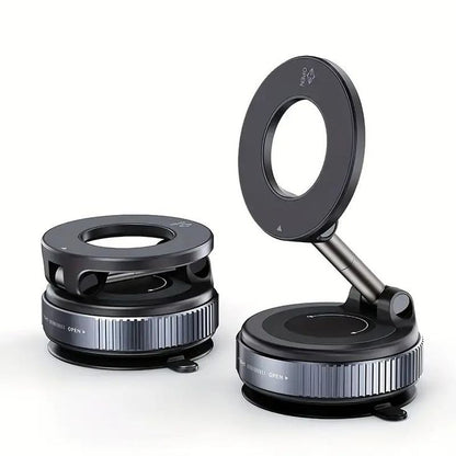 Magnetic Phone Holder with Foldable Design & Strong Vacuum Suction